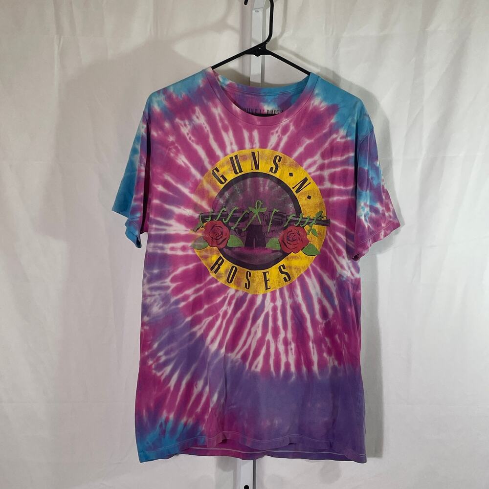 Guns n' Roses Tie Dye Tee - Men Size L - Multicolored